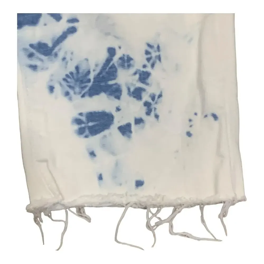 Levi's Tie Dye 721 High Rise SKinny Ankle Raw Hem‎ sz 33
